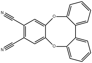 tribenzo[b,e,g][1,4]dioxocine-7,8-dicarbonitrile Struktur