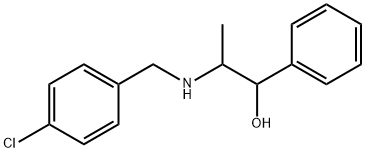 2-[(4-chlorobenzyl)amino]-1-phenyl-1-propanol Struktur