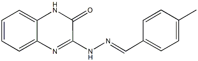 4-methylbenzaldehyde (3-oxo-3,4-dihydro-2-quinoxalinyl)hydrazone Struktur