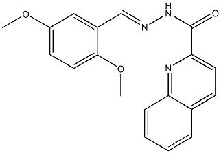 N'-(2,5-dimethoxybenzylidene)-2-quinolinecarbohydrazide Struktur