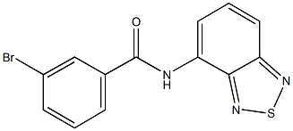 N-(2,1,3-benzothiadiazol-4-yl)-3-bromobenzamide Struktur