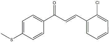 3-(2-chlorophenyl)-1-[4-(methylsulfanyl)phenyl]-2-propen-1-one Struktur