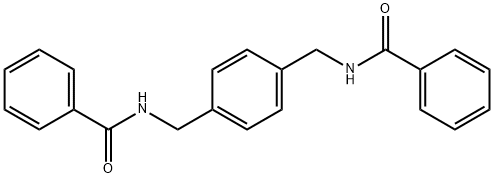 N-{4-[(benzoylamino)methyl]benzyl}benzamide Struktur