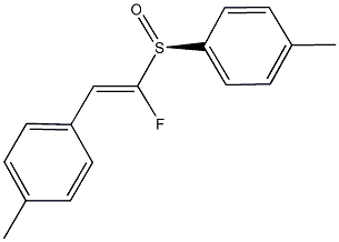 1-fluoro-2-(4-methylphenyl)vinyl 4-methylphenyl sulfoxide Struktur