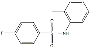 4-fluoro-N-(2-methylphenyl)benzenesulfonamide Struktur