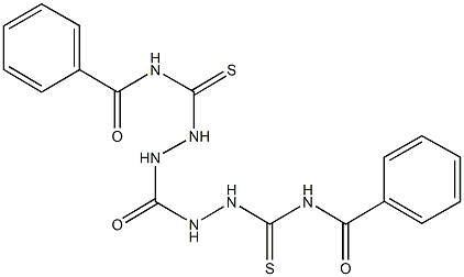 N-{[2-({2-[(benzoylamino)carbothioyl]hydrazino}carbonyl)hydrazino]carbothioyl}benzamide Struktur