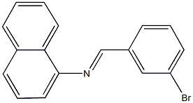 N-(3-bromobenzylidene)-N-(1-naphthyl)amine Struktur