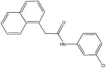 N-(3-chlorophenyl)-2-(1-naphthyl)acetamide Struktur