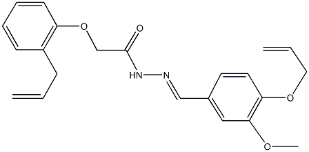 N'-[4-(allyloxy)-3-methoxybenzylidene]-2-(2-allylphenoxy)acetohydrazide Struktur