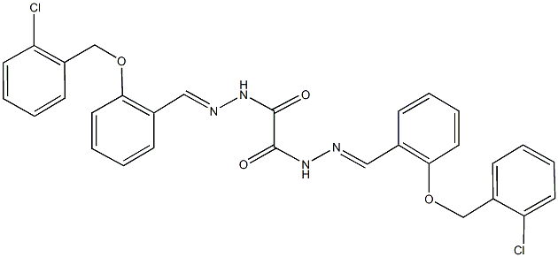 N'~1~,N'~2~-bis{2-[(2-chlorobenzyl)oxy]benzylidene}ethanedihydrazide Struktur