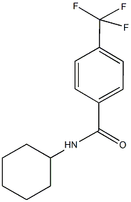 N-cyclohexyl-4-(trifluoromethyl)benzamide Struktur