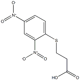 3-({2,4-dinitrophenyl}sulfanyl)propanoic acid Struktur