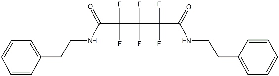 2,2,3,3,4,4-hexafluoro-N~1~,N~5~-bis(2-phenylethyl)pentanediamide Struktur