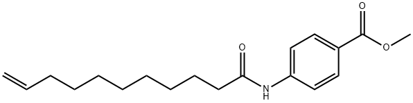 methyl 4-(10-undecenoylamino)benzoate Struktur