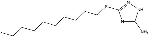 5-(decylsulfanyl)-1H-1,2,4-triazol-3-ylamine Struktur