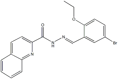 N'-(5-bromo-2-ethoxybenzylidene)-2-quinolinecarbohydrazide Struktur