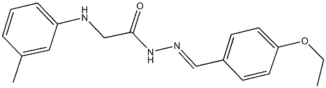 N'-(4-ethoxybenzylidene)-2-(3-toluidino)acetohydrazide Struktur