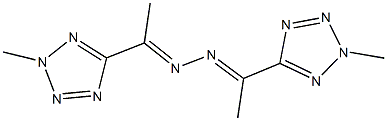 1-(2-methyl-2H-tetraazol-5-yl)ethanone [1-(2-methyl-2H-tetraazol-5-yl)ethylidene]hydrazone Struktur