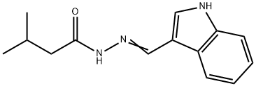 N'-(1H-indol-3-ylmethylene)-3-methylbutanohydrazide Struktur