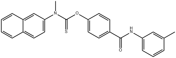 O-[4-(3-toluidinocarbonyl)phenyl] methyl(2-naphthyl)thiocarbamate Struktur