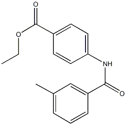 ethyl 4-[(3-methylbenzoyl)amino]benzoate Struktur