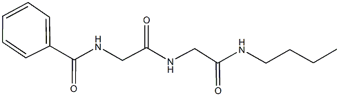 N-(2-{[2-(butylamino)-2-oxoethyl]amino}-2-oxoethyl)benzamide Struktur