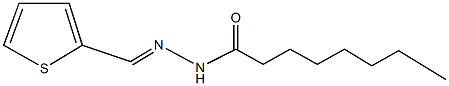 N'-(2-thienylmethylene)octanohydrazide Struktur