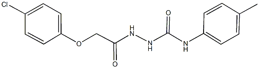 2-[(4-chlorophenoxy)acetyl]-N-(4-methylphenyl)hydrazinecarboxamide Struktur