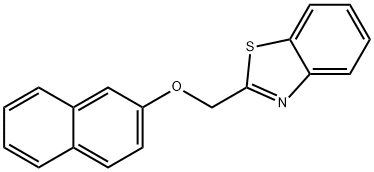 1,3-benzothiazol-2-ylmethyl 2-naphthyl ether Struktur