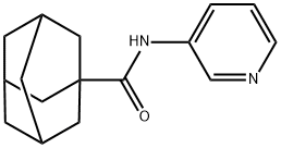 N-(3-pyridinyl)-1-adamantanecarboxamide Struktur