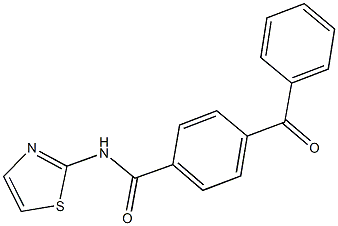 4-benzoyl-N-(1,3-thiazol-2-yl)benzamide Struktur