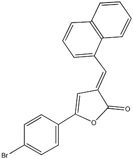 5-(4-bromophenyl)-3-(1-naphthylmethylene)-2(3H)-furanone Struktur