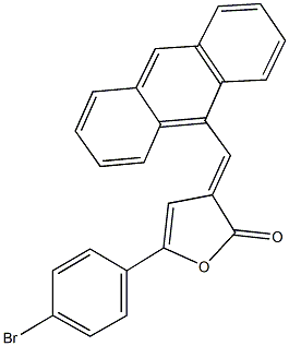 3-(9-anthrylmethylene)-5-(4-bromophenyl)-2(3H)-furanone Struktur