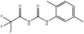 N-(2,5-dimethylphenyl)-N'-(trifluoroacetyl)urea Struktur