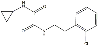 N~1~-[2-(2-chlorophenyl)ethyl]-N~2~-cyclopropylethanediamide Struktur