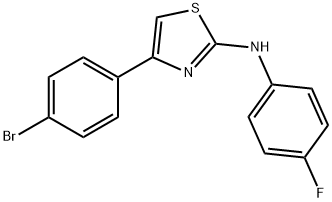 N-[4-(4-bromophenyl)-1,3-thiazol-2-yl]-N-(4-fluorophenyl)amine Struktur