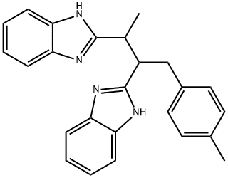 2-[2-(1H-benzimidazol-2-yl)-1-(4-methylbenzyl)propyl]-1H-benzimidazole Struktur