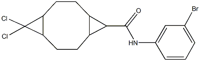 N-(3-bromophenyl)-10,10-dichlorotricyclo[7.1.0.0~4,6~]decane-5-carboxamide Struktur