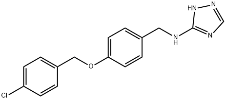 N-{4-[(4-chlorobenzyl)oxy]benzyl}-N-(4H-1,2,4-triazol-3-yl)amine Struktur