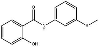 2-hydroxy-N-[3-(methylsulfanyl)phenyl]benzamide Struktur