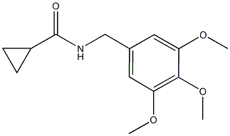 N-(3,4,5-trimethoxybenzyl)cyclopropanecarboxamide Struktur