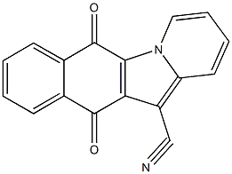 6,11-dioxo-6,11-dihydrobenzo[f]pyrido[1,2-a]indole-12-carbonitrile Struktur