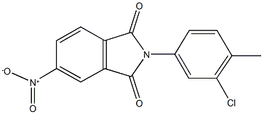 2-(3-chloro-4-methylphenyl)-5-nitro-1H-isoindole-1,3(2H)-dione Struktur