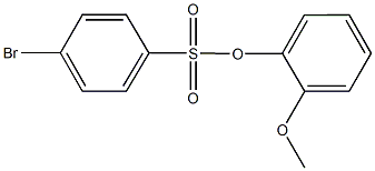 2-methoxyphenyl 4-bromobenzenesulfonate Struktur