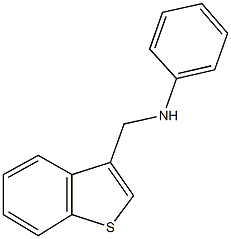 N-(1-benzothien-3-ylmethyl)aniline Struktur