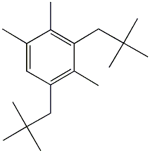 1,2,4-trimethyl-3,5-dineopentylbenzene Struktur