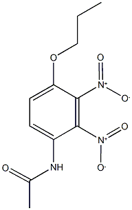 N-{2,3-bisnitro-4-propoxyphenyl}acetamide Struktur