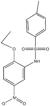 N-{2-ethoxy-5-nitrophenyl}-4-methylbenzenesulfonamide Struktur