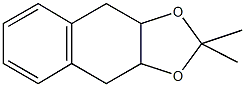 2,2-dimethyl-3a,4,9,9a-tetrahydronaphtho[2,3-d][1,3]dioxole Struktur