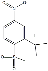 2-tert-butyl-1-(methylsulfonyl)-4-nitrobenzene Struktur